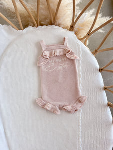 'My First Easter' Singlet Frill Romper Bundle - Pink Lemonade