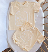 Load image into Gallery viewer, &#39;Little Bunny&#39; Slouch Romper OR Tee - Yellow (NB-7Y)