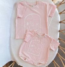 Load image into Gallery viewer, &#39;Little Bunny&#39; Slouch Romper OR Tee - Peach (NB-7Y)