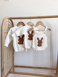 Bouclé Bunny Singlet Knit Romper