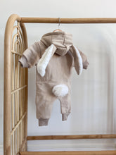 Load image into Gallery viewer, &#39;Little Bunny&#39; Hoodie Zip Romper - Beige