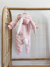 Load image into Gallery viewer, &#39;Little Bunny&#39; Hoodie Zip Romper - Pink