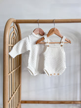 Load image into Gallery viewer, Lamb Singlet Knit Romper Bundle - Milk