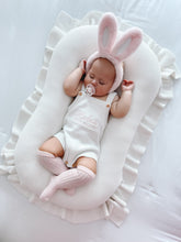 Load image into Gallery viewer, Personalised &#39;First Easter&#39; Singlet Knit Romper - Milk