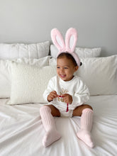 Load image into Gallery viewer, &#39;Little Bunny&#39; Long Sleeve Bubble Romper - Milk