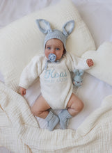 Load image into Gallery viewer, Bunny Ear Knit Bonnet - Powder Blue