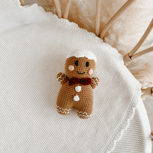 Gingerbread Crochet Rattle - Hansel