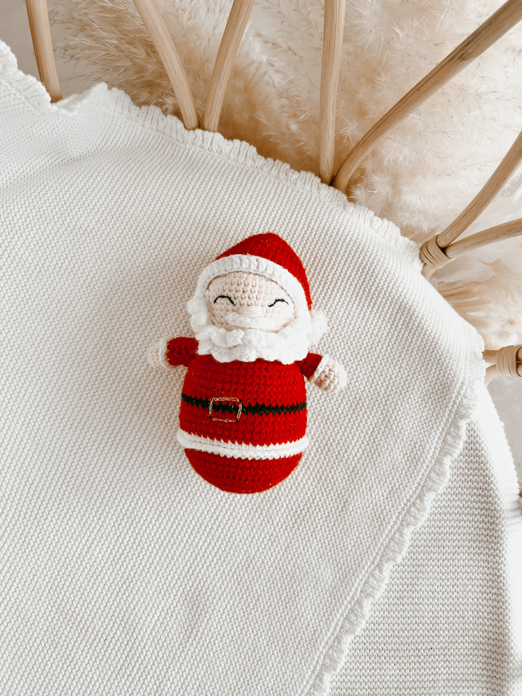 Santa Claus Crochet Rattle