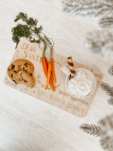 Wooden Santa Treat Tray