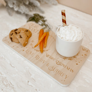 Wooden Santa Treat Tray