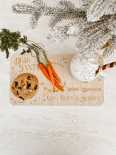 Load image into Gallery viewer, Wooden Santa Treat Tray