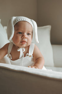 'My First Easter' Singlet Knit Romper - Milk