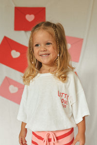 'Little Love Club' Tee and Knit Shorts Bundle - White & Red PRE ORDER 0-3M-3Y EST DISPATCH MID FEB