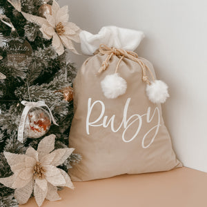 Personalised Holiday Santa Sack