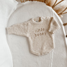 Load image into Gallery viewer, &#39;Little Honey&#39; Chunky Knit Romper - Honey