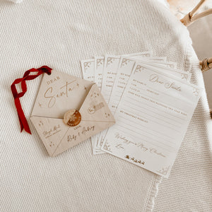 'Dear Santa' Wooden Letter Envelope - Personalised