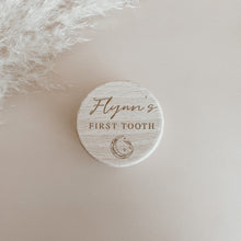 Load image into Gallery viewer, Personalised Wooden Tooth or Curl Keepsake Box
